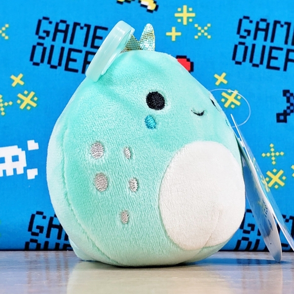 Squishmallows Chet the Blue Iguana 3.5" Clip UltraSoft Stuffed Animal Plush NWT - Picture 2 of 12